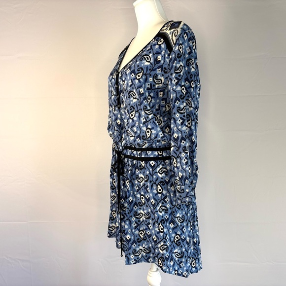 Veronica Beard 100% Silk Printed Dress • Blue • Size 6 - Picture 3 of 7